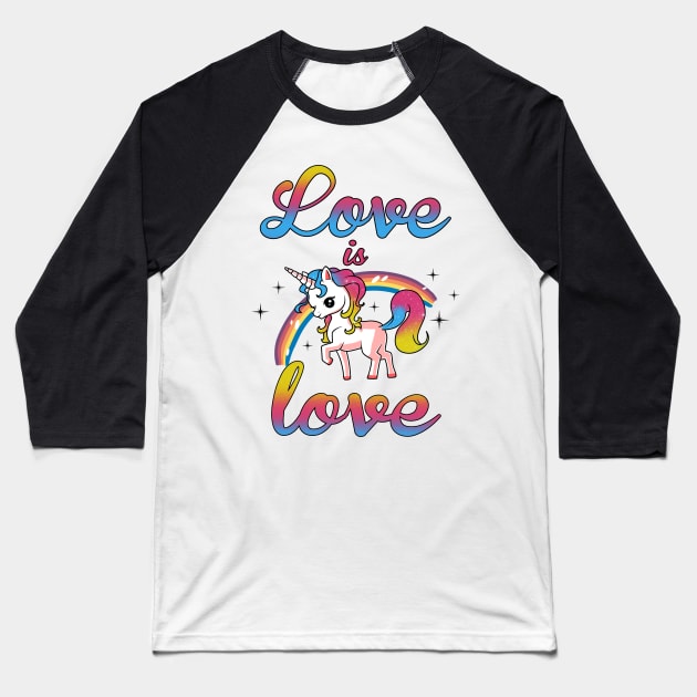 Love is love Baseball T-Shirt by KsuAnn